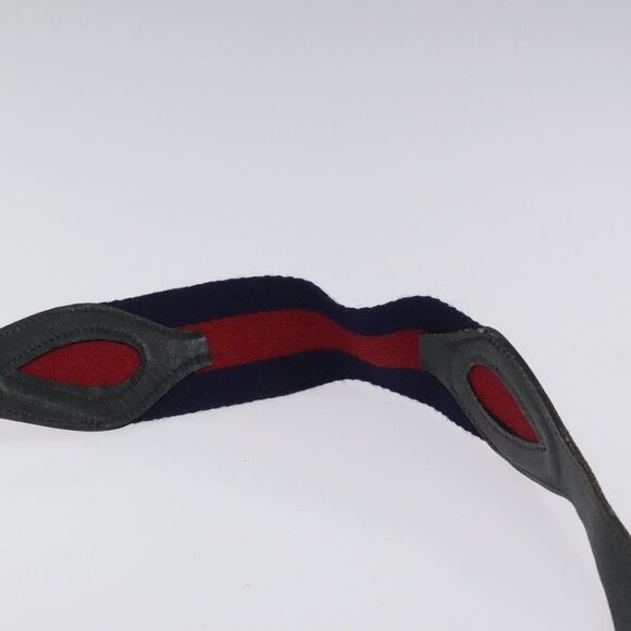 GUCCI GG Supreme Sherry Line Shoulder Bag PVC Navy Red - Picture 7 of 16